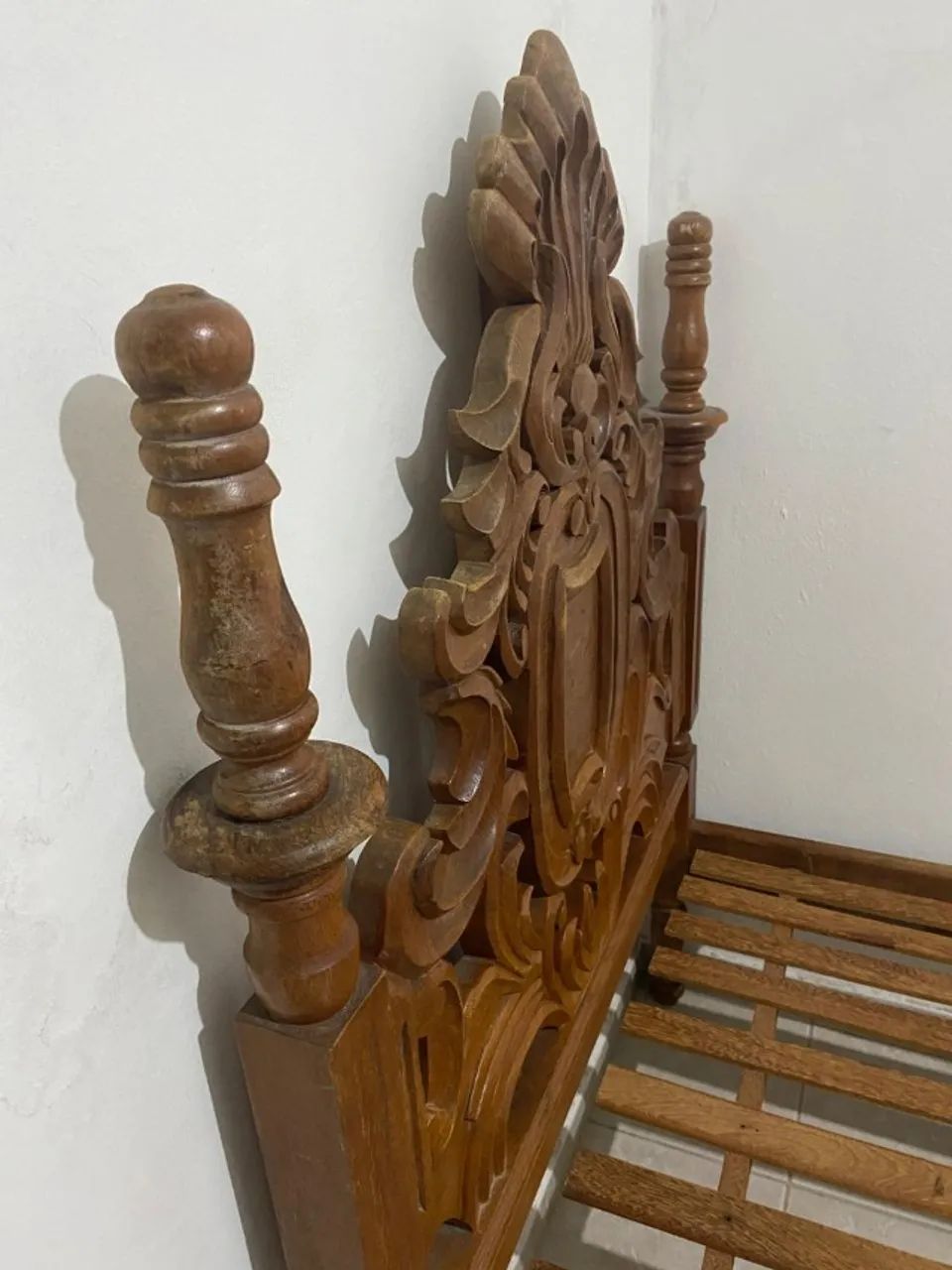 Cama Antiga Solteiro madeira maciça cerejeira65171916008577122