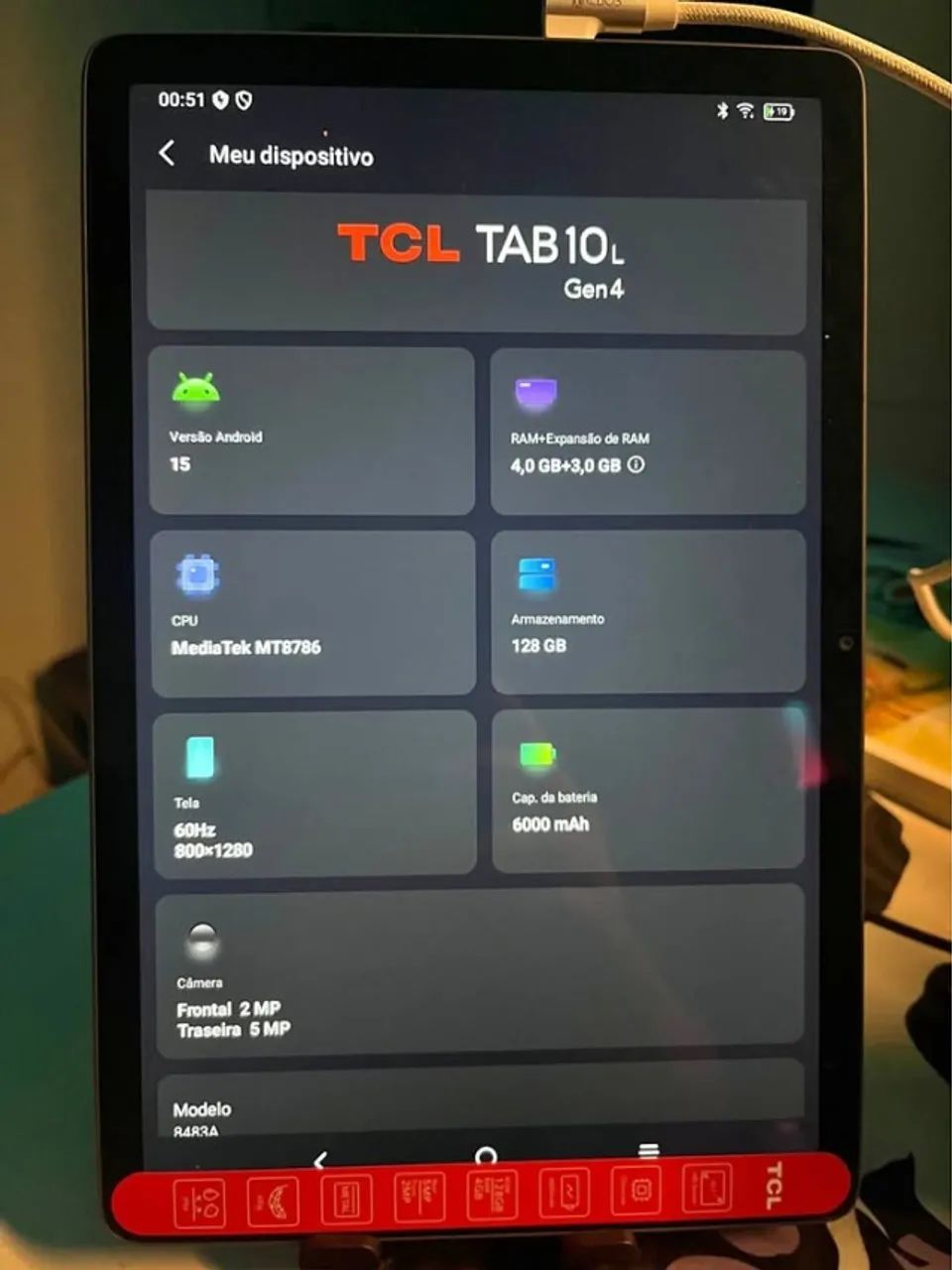 Tablet TCL 128gb 10 Polegadas, Novo até 10x Cartão - Foto 2