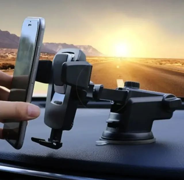 Suporte Celular Carro Veicular Trava Automática Anti Queda