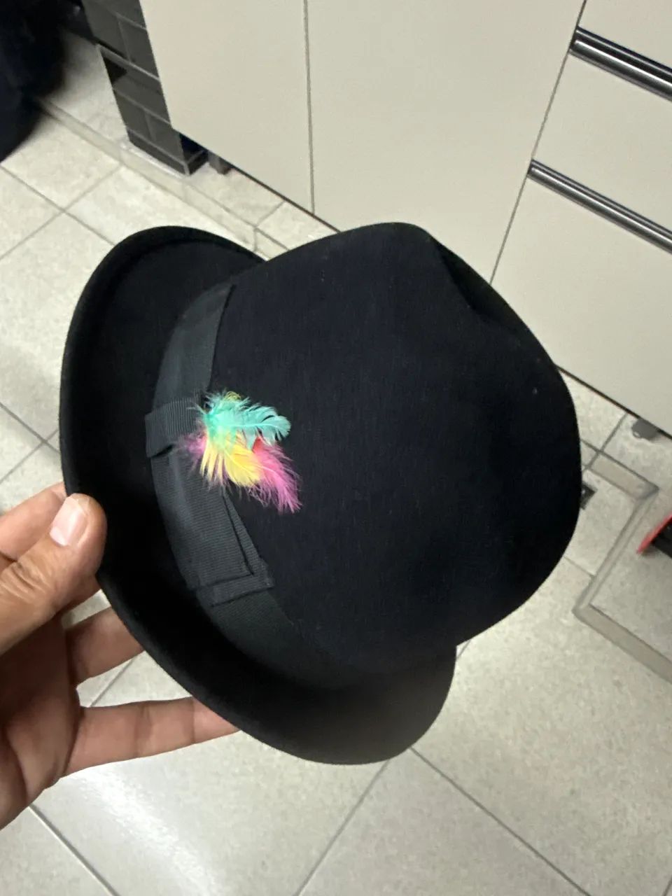 Chapéu antigo 100% pele de lebre marca Curi - Foto 2