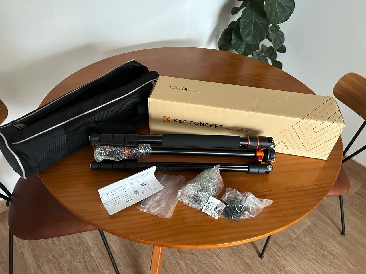 Tripé K&F Concept - Profissional compacto portátil - K234A7