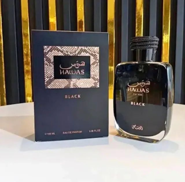 perfume arabe hawas black original