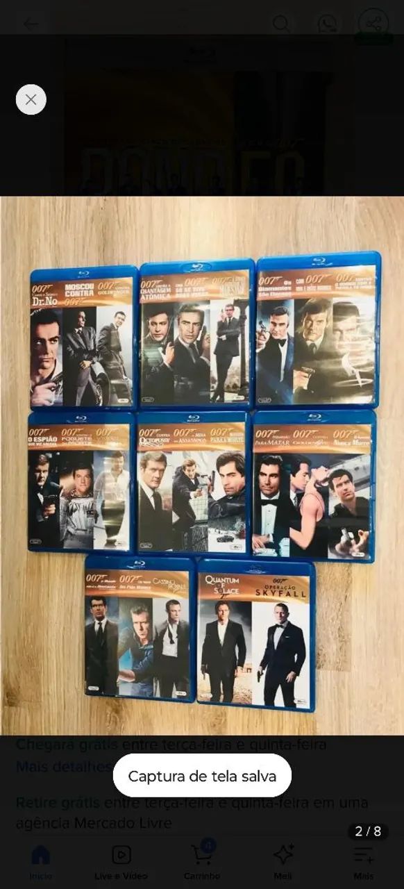 Box Blu-ray 007 23 filmes dublado  - Foto 2