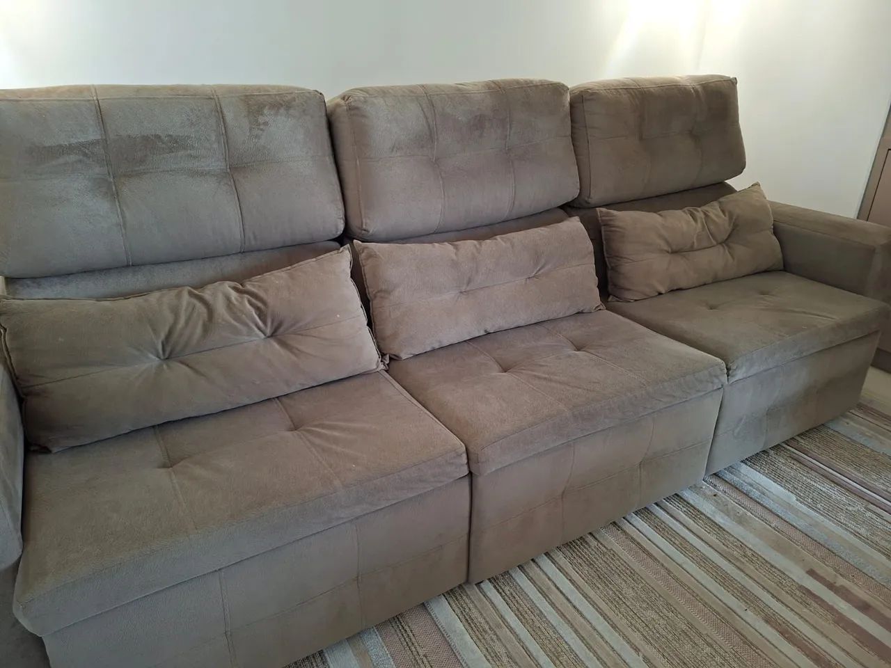 Vendo Sofá chair 3 lugares semi novo - Foto 2