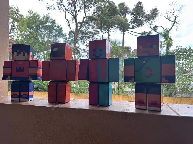 Lote Bonecos Minecraft YouTubers 25cm