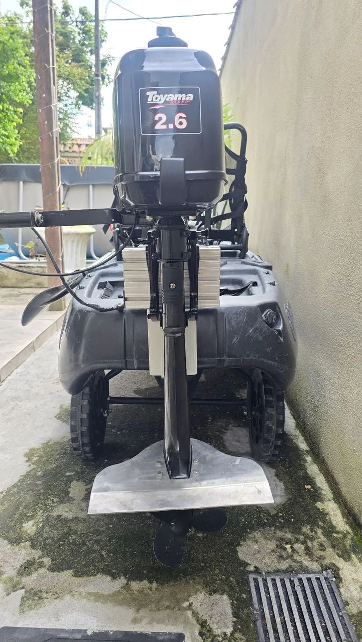 Caiaque Hunter Fishing 285 com motor Toyama 2.6hp - Foto 4