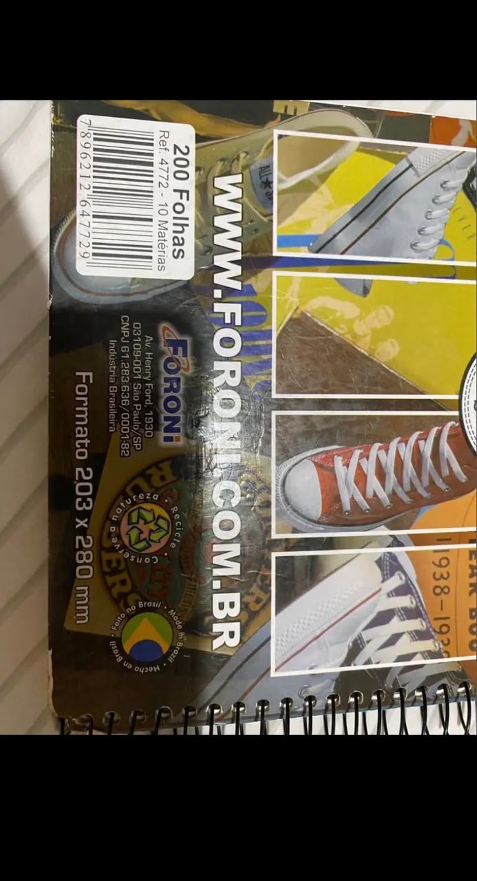 Caderno usado, com 109 folhas em branco - Foto 2