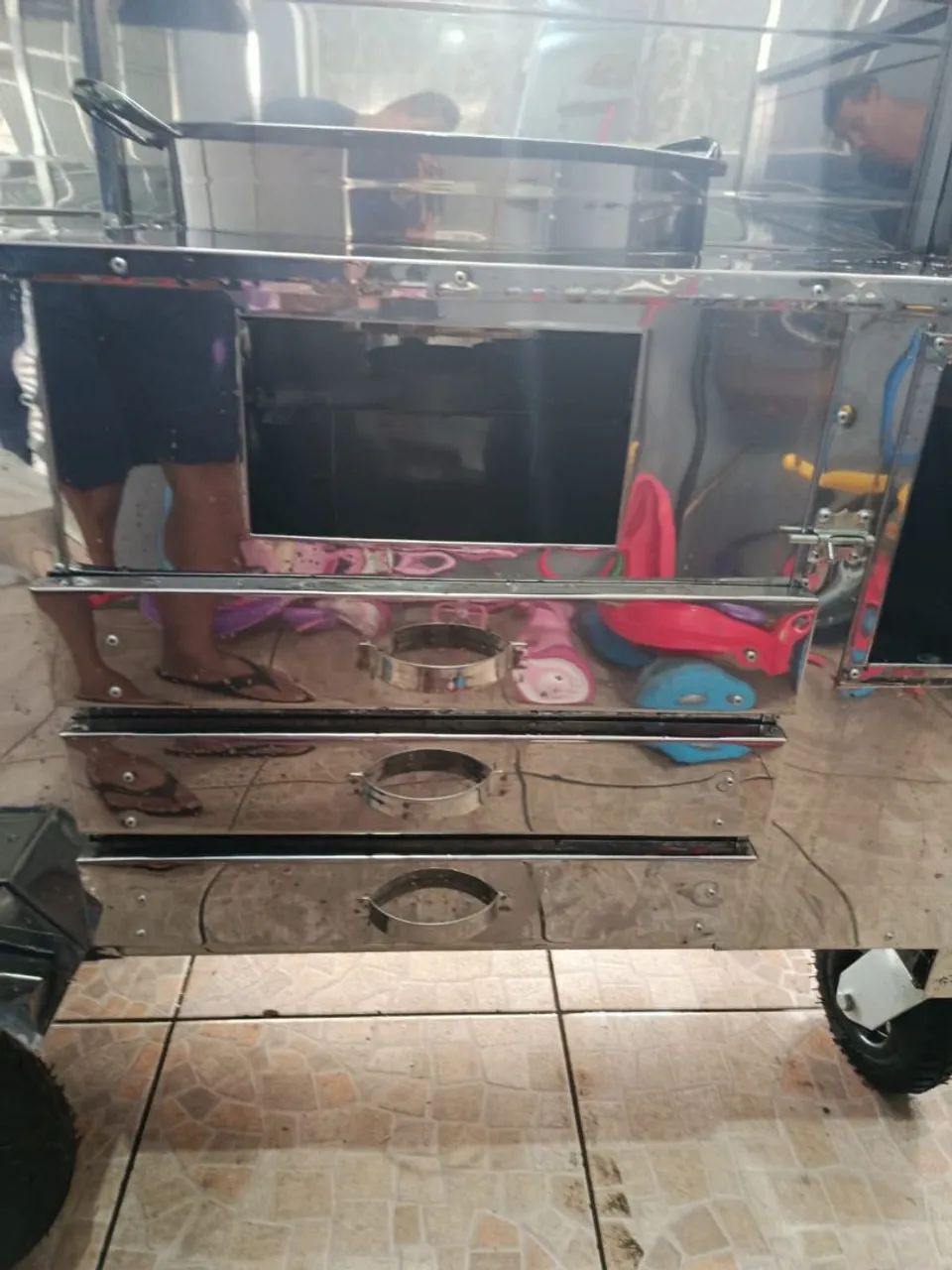 Carrinho de lanche e salgados com estufa a gás R$3.500 - Foto 5