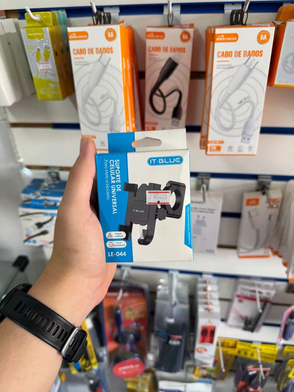 Suporte celular universal para moto e bicicleta 