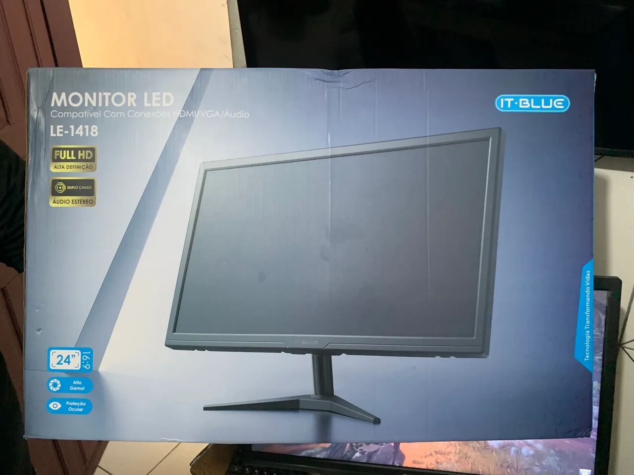 Monitor LED Full HD - 75Hz Áudio estéreo - Foto 2