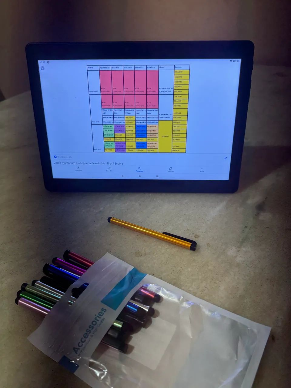 Tablet ideal para estudar e trabalhar acompanha caneta touch screen  - Foto 2