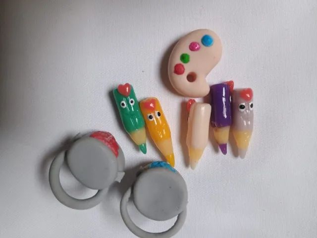Kit 23 Apliques de Biscuit - Volta às Aulas & Páscoa (Multiuso)