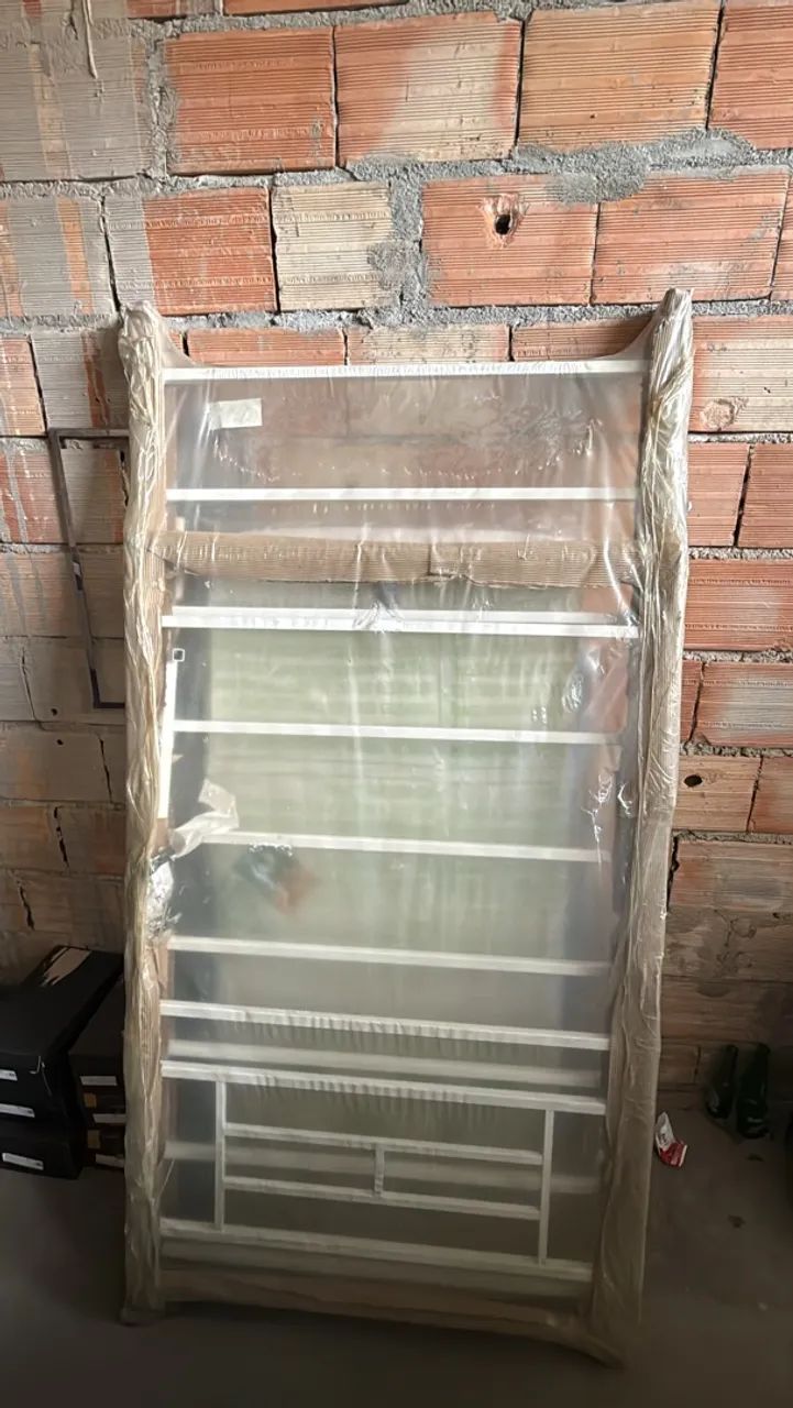 Cama solteiro estrutura de ferro 