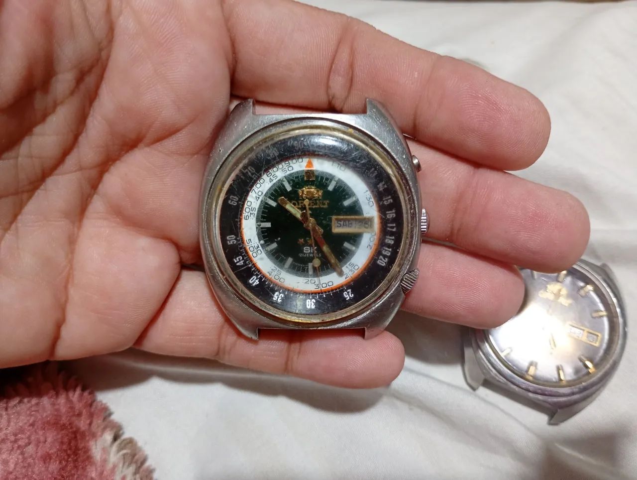 Lote com dois relógios orient automático funcionando  - Foto 3