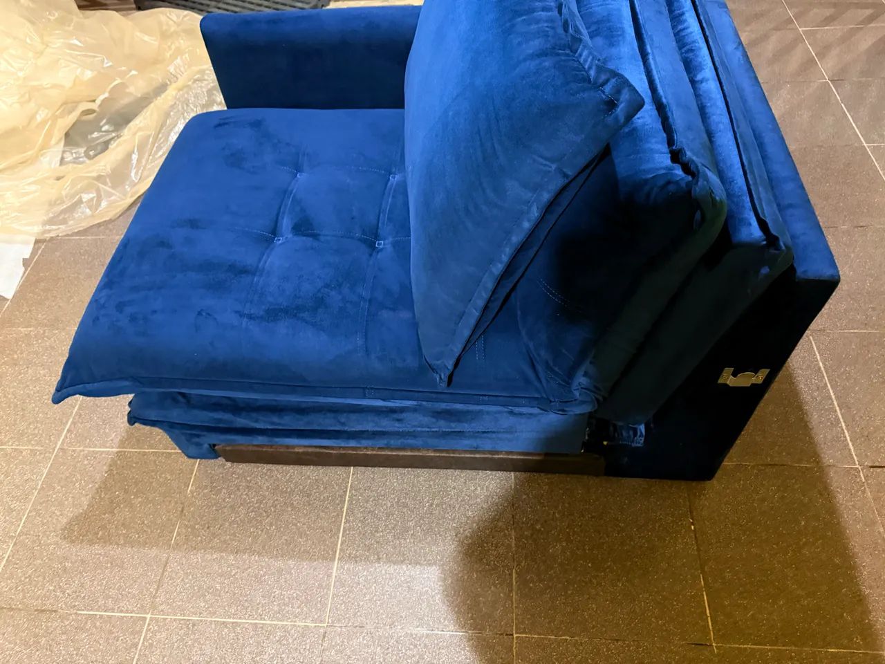 Sofá Retrátil 1,70  Novo 1.500 / Apartamento Azul 497278575707443205