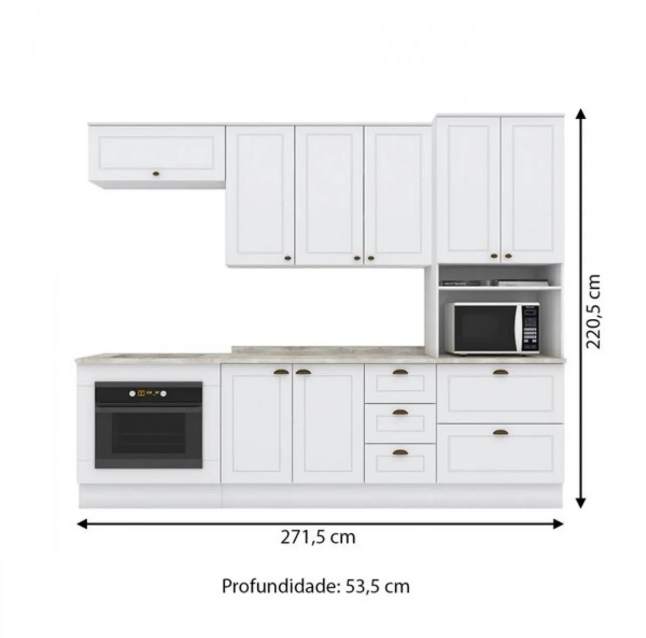 Conjunto de Cozinha Modular Charm MDF - Foto 3