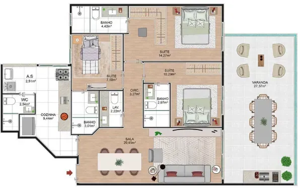 PLANTA 110m²