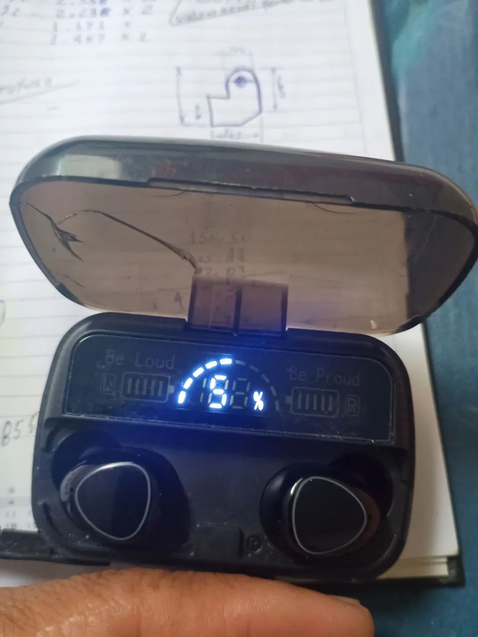 Fone bluetooth novo 