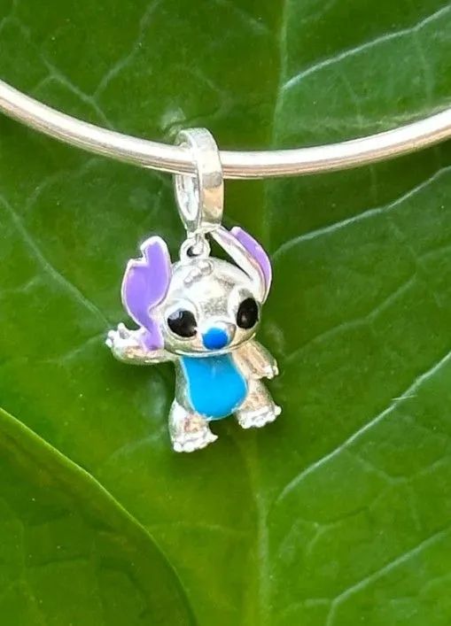 Berloque Stich  em prata 925 