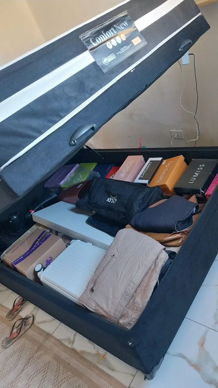 Cama com Box baú 