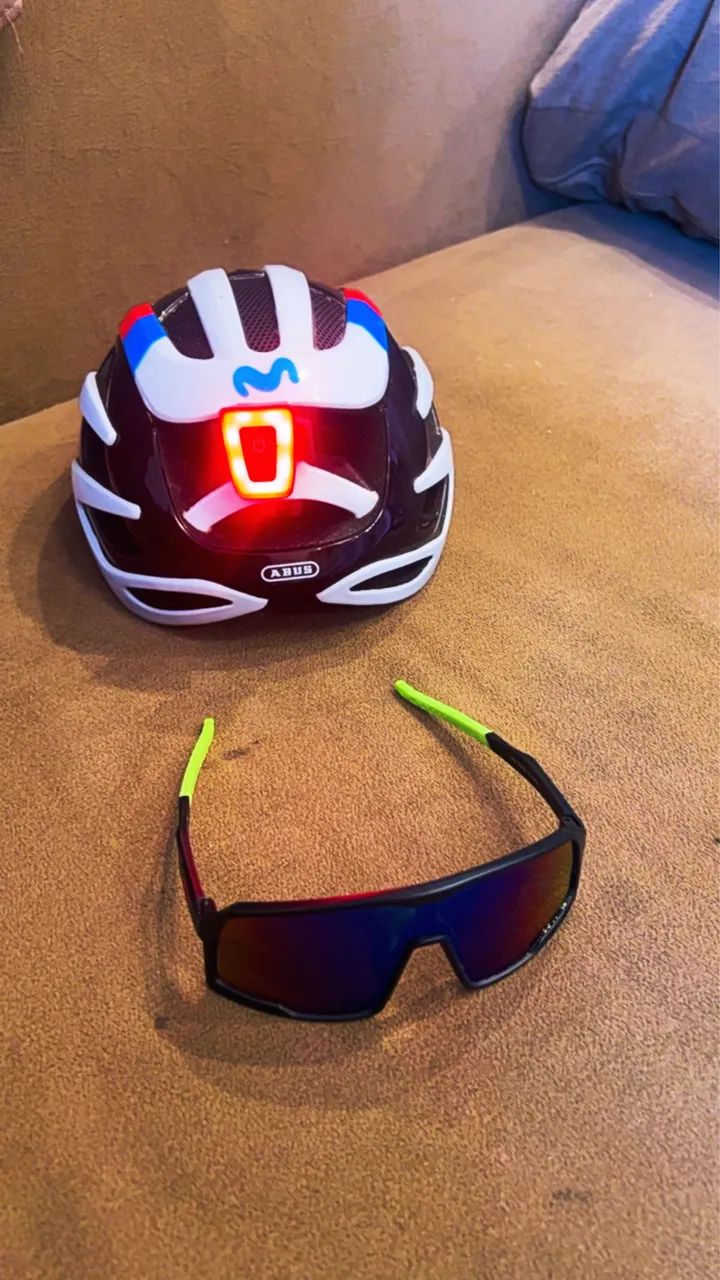 Capacete bike óculos  - Foto 4
