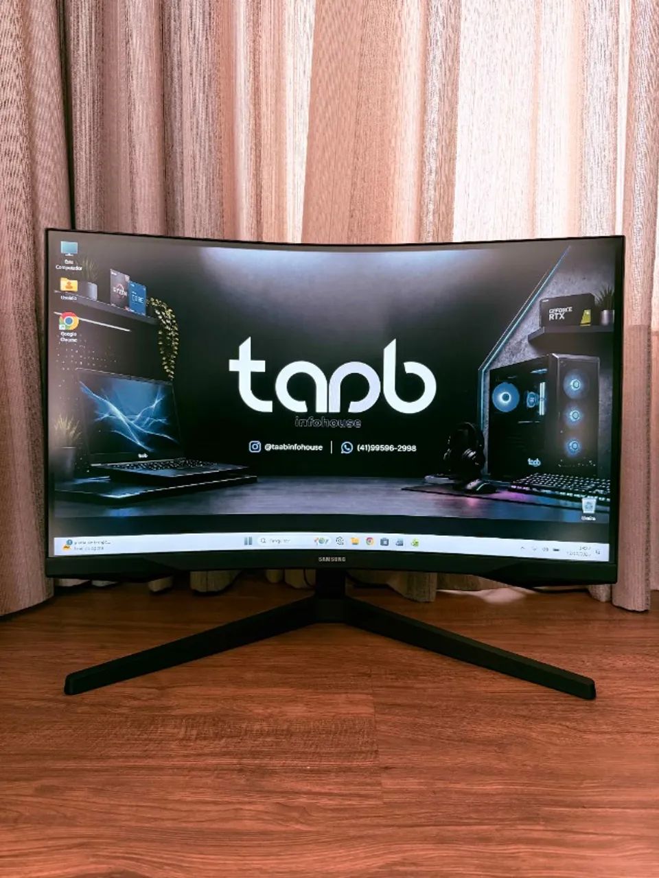 Monitor Gamer Samsung Odyssey G5 27" Polegadas Curvo 165Hz - Foto 2