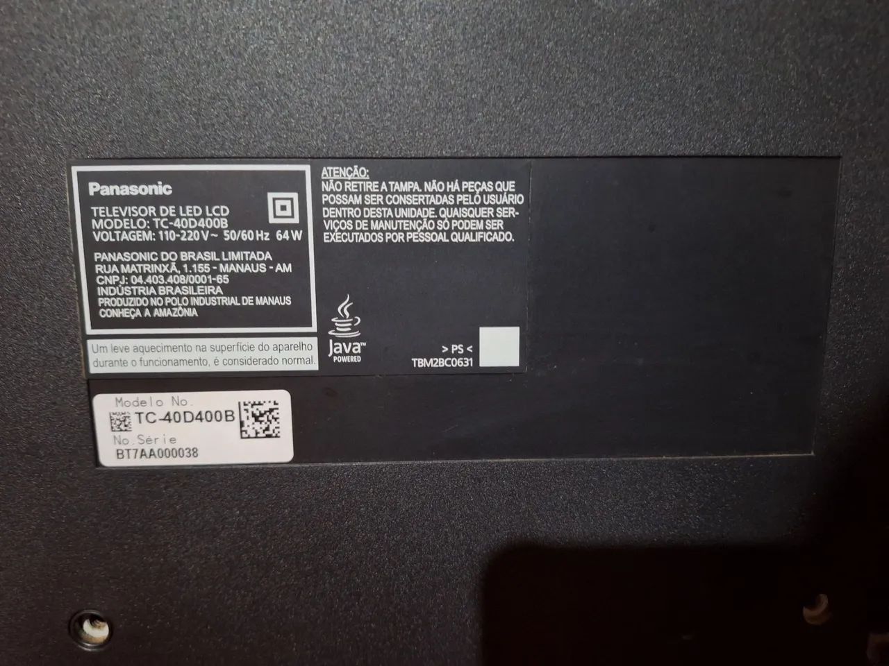 TV Panasonic 40 Polegadas/ Não é Smart - Foto 2