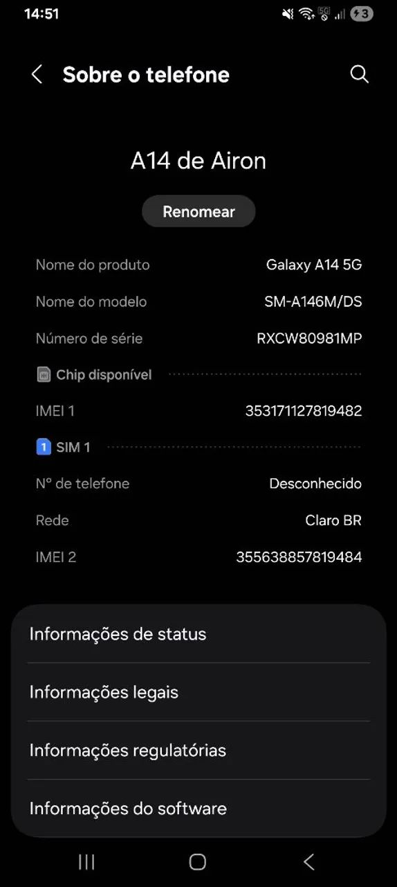 Celular Samsung A14  - Foto 3