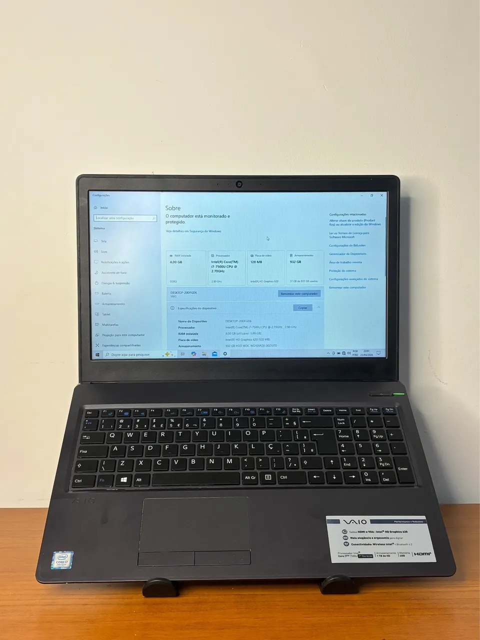 Notebook Dell Inspiron 3583 i7 8GB SSD 256GB - Excelente estado