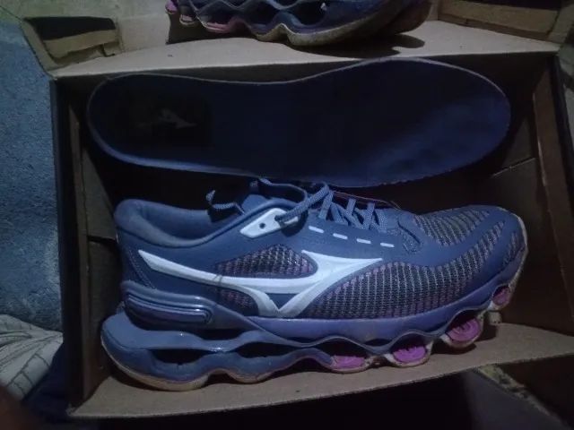 MIZUNO PHOPHECY 15 CINZA E ROXO  - Foto 5