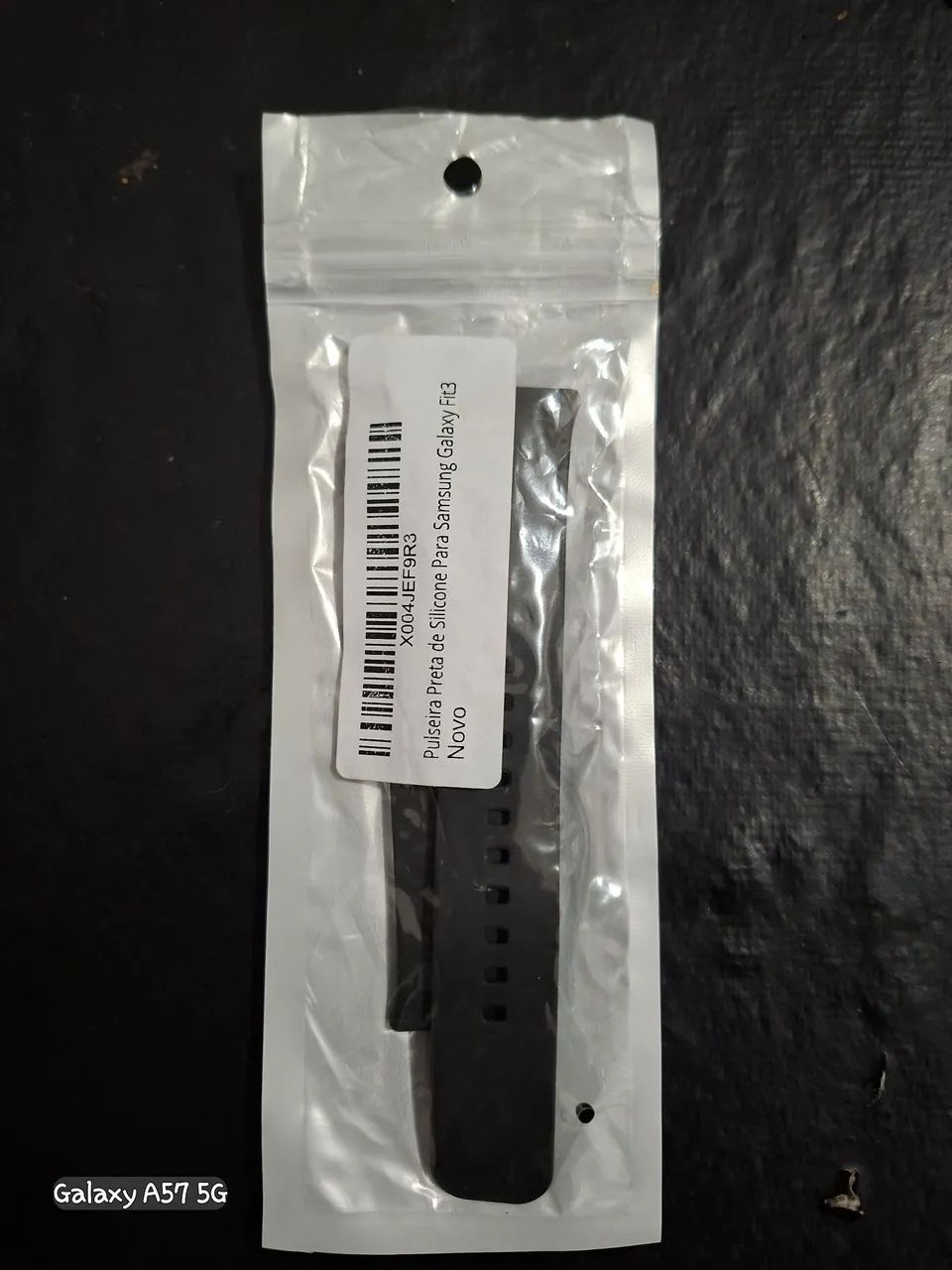 Pulseira de silicone preta para Samsung Galaxy Fit 3 - Foto 2