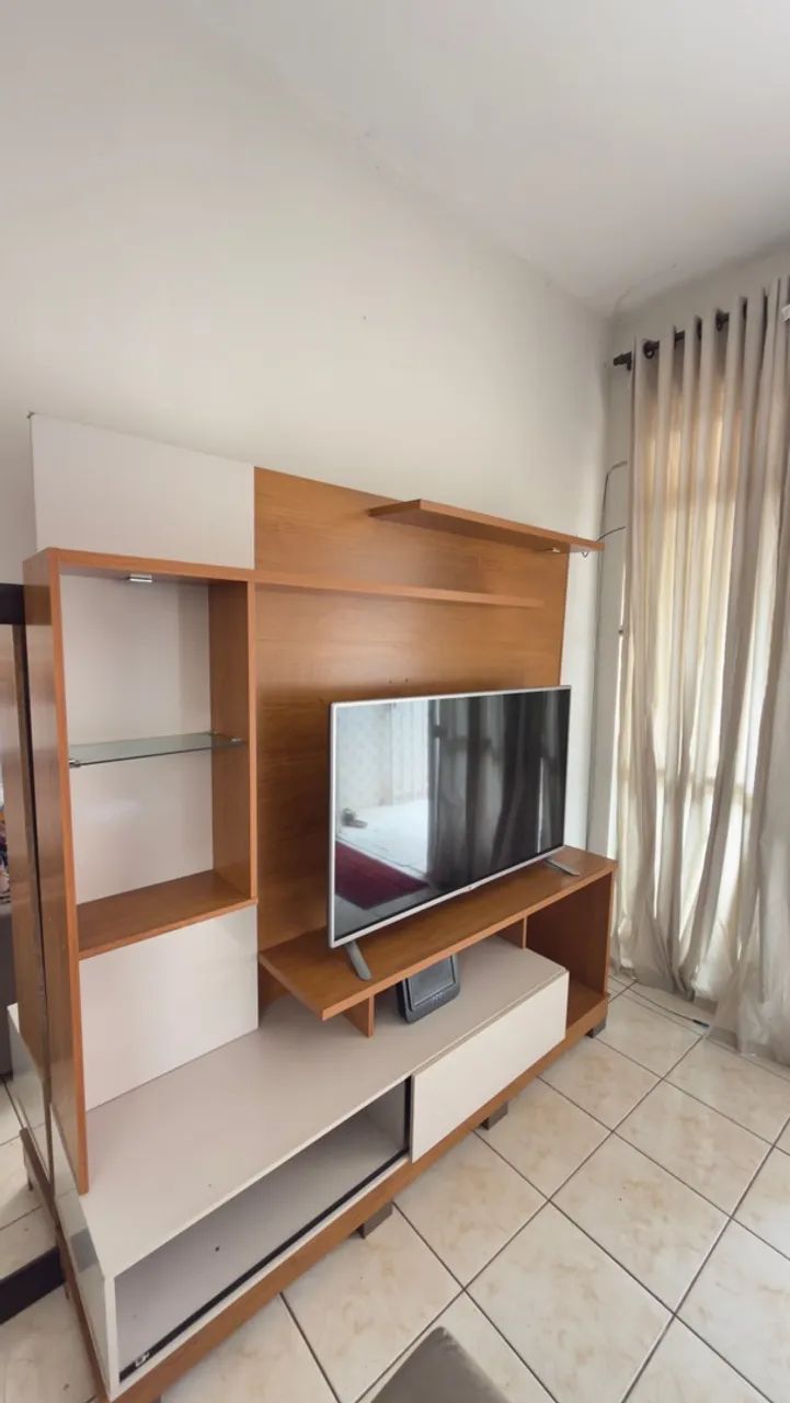 Vendo Estante Home Para TV de Ate 60 Polegadas - Cinamomo e Off White - Foto 3