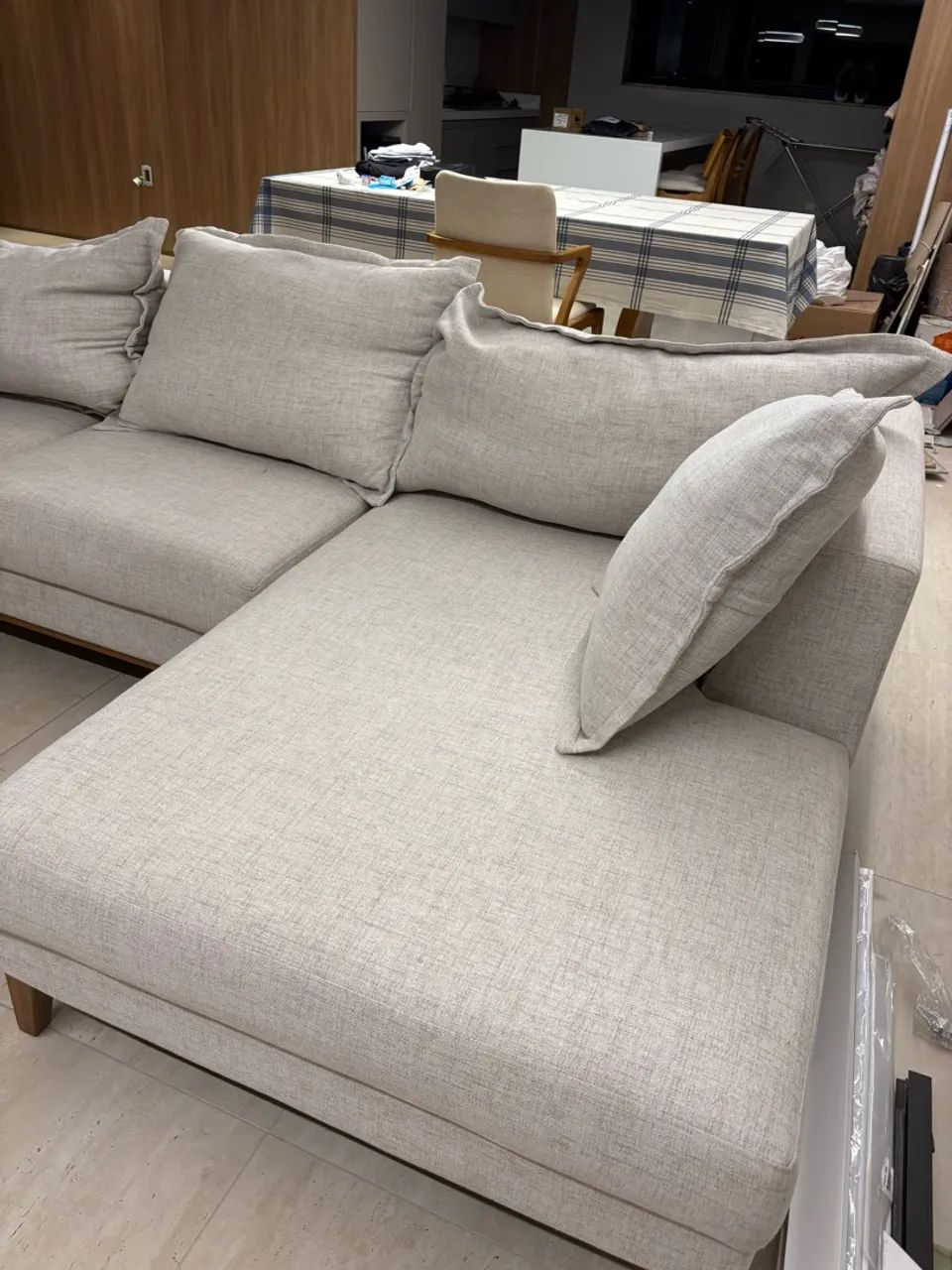 Sofá Chaise Luciane Móveis (Ariane) 2,80m - Foto 5