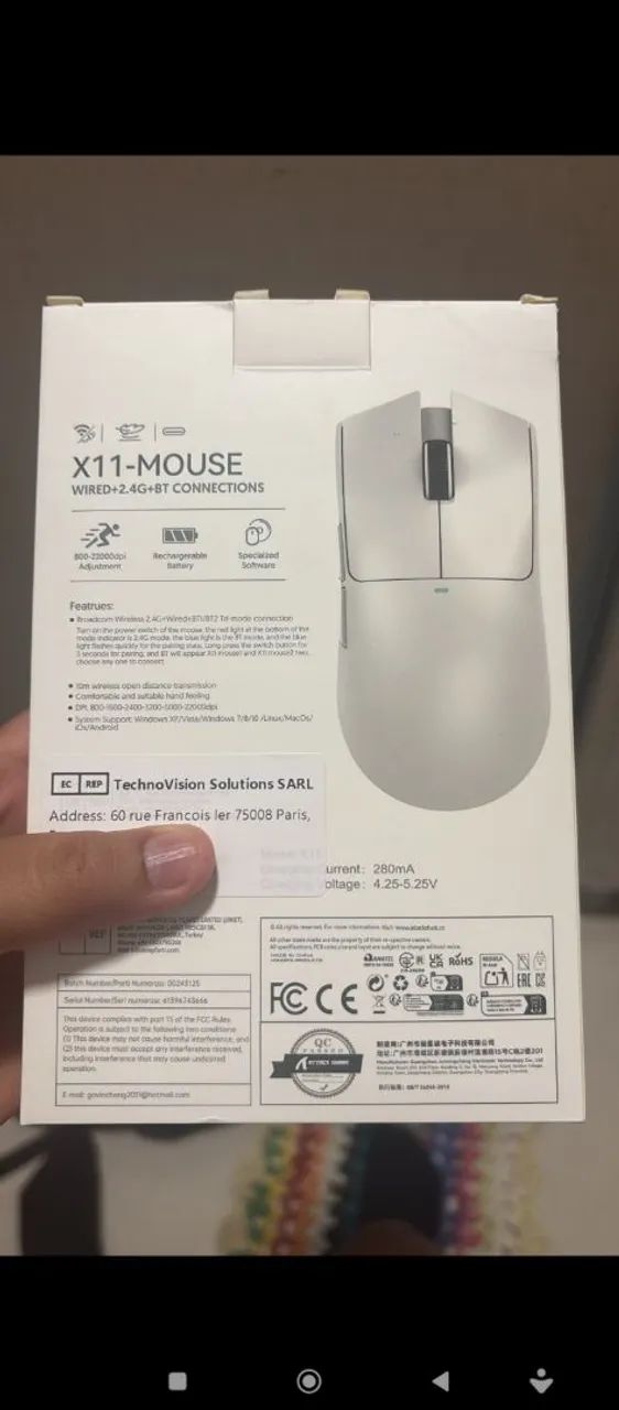 Eleve sua experiência de jogo com o mouse Attack Shark X11! Conectividade com o fio ,2.4G - Foto 2