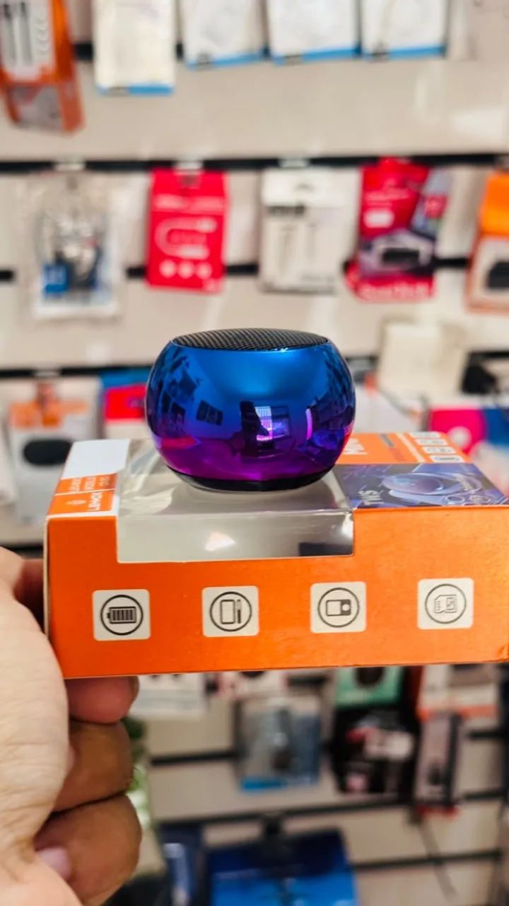 Caixinha de som mini Speaker Bluetooth - Foto 3