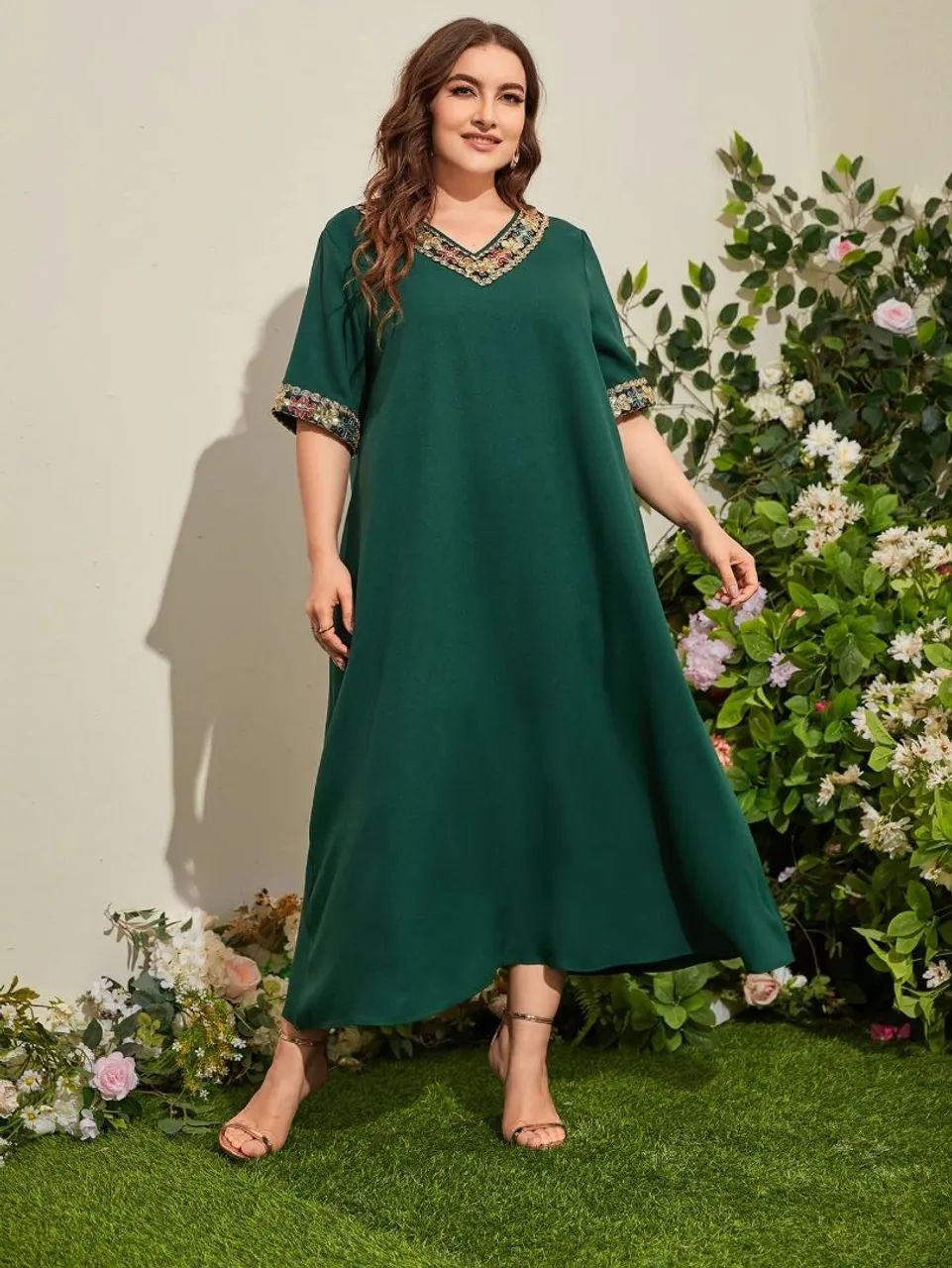 Vestido Estilo Árabe Shein Curve 3XL - Foto 2