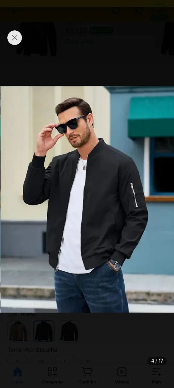 Jaqueta masculina bomber  - Foto 3