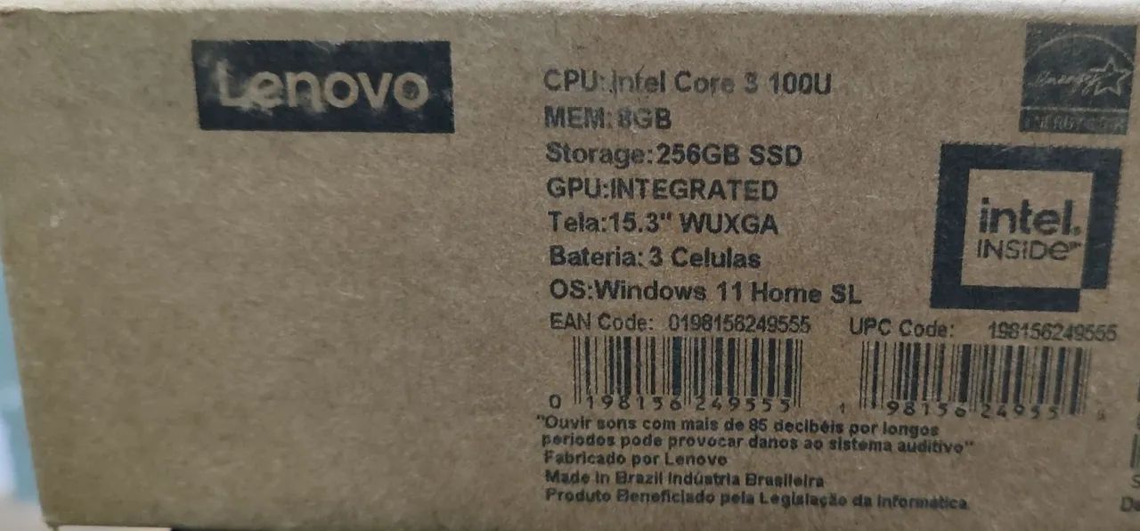 Notebook Lenovo Intel Novo Lacrado - Foto 2