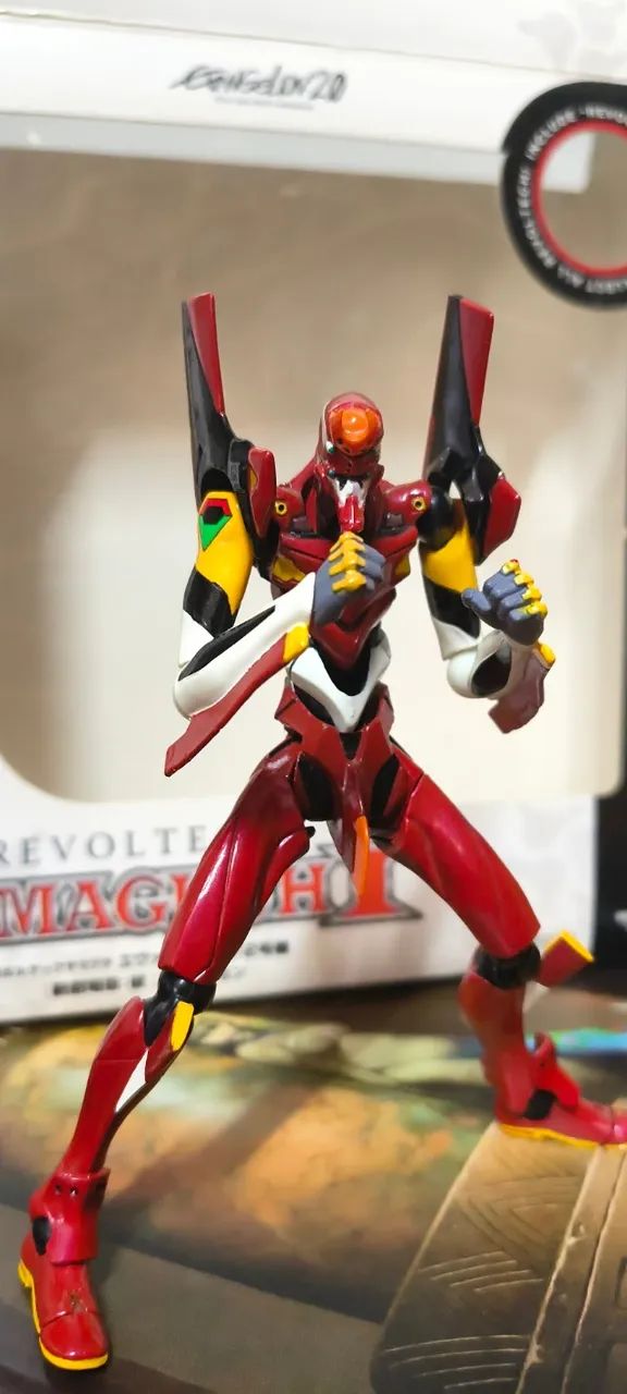 Evangelion Revoltech Action Figure Completo na Caixa Eva 02 - Foto 4