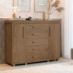 Cômoda 2 Portas e 5 Gavetas 100% MDF - (Oferta) - Foto 3