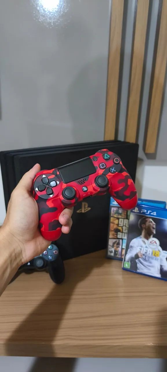 PS4 PRO 1TB + 2 CONTROLES + JOGOS - Foto 4