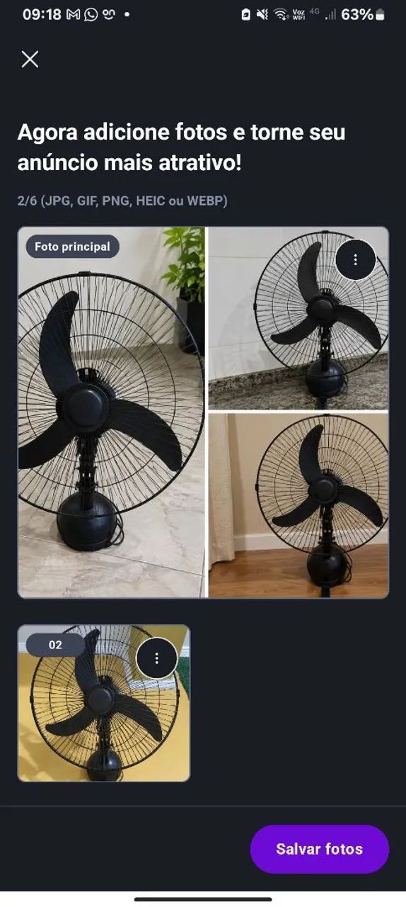Ventilador de parede