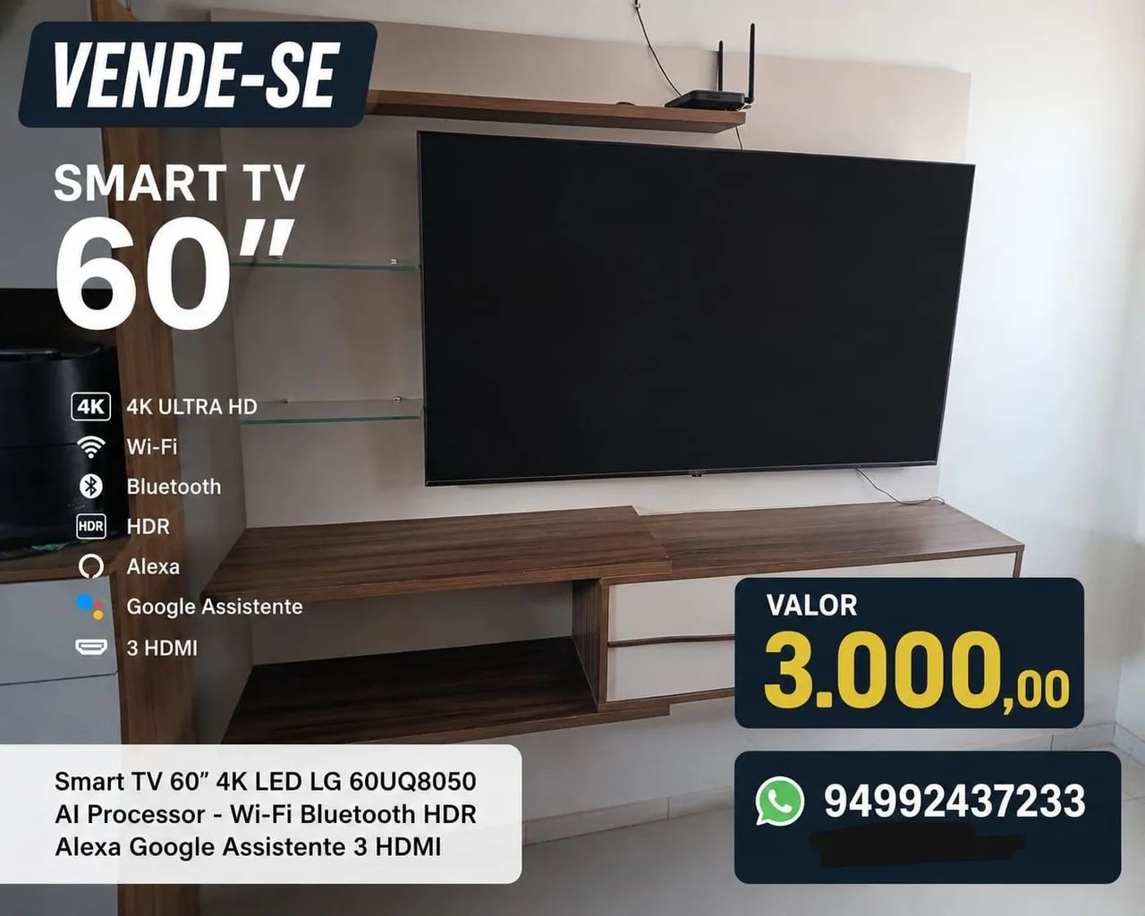 Tv LG 60 polegadas  - Foto 3