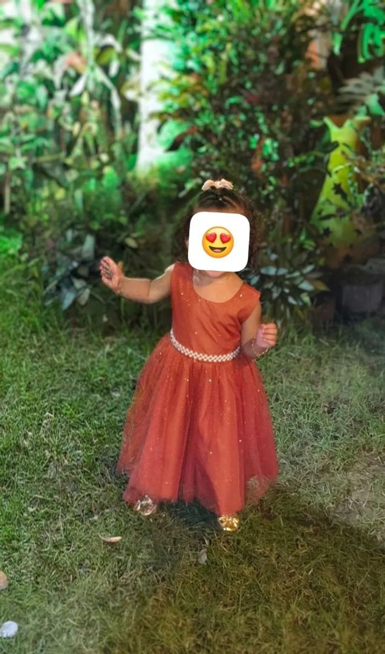 Vendo Vestido infantil Terracota 