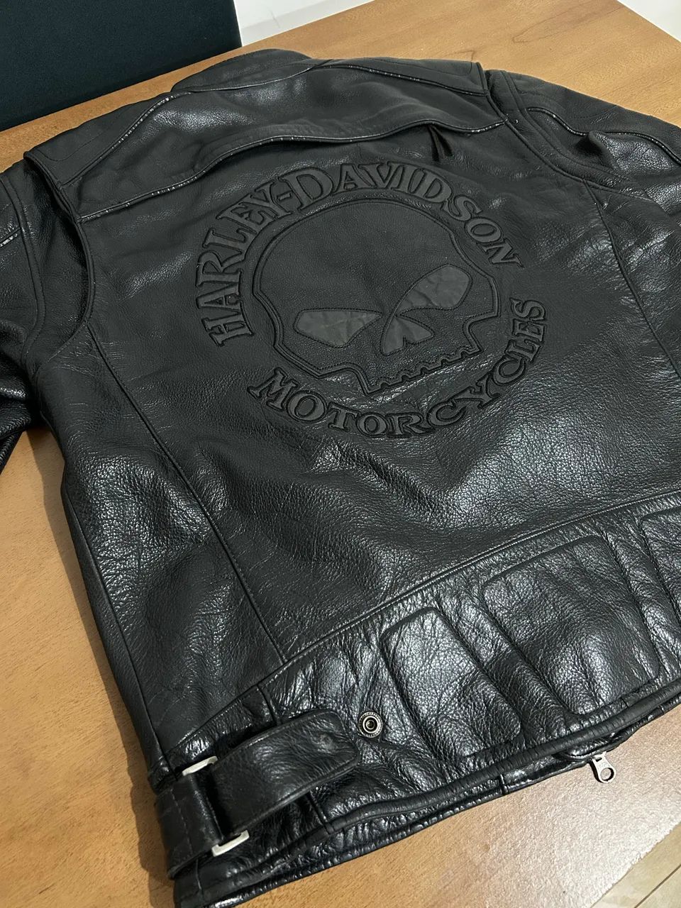 Jaqueta Couro Harley Davidson Black Skull