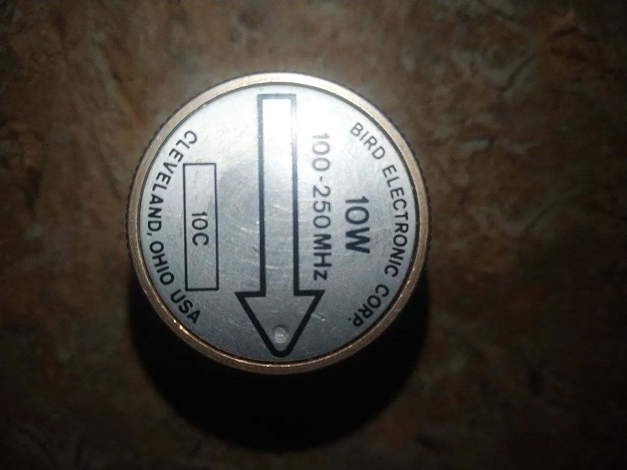 Pastilha BIRD 43 pra 10 watts 10c 100_250 MHz 