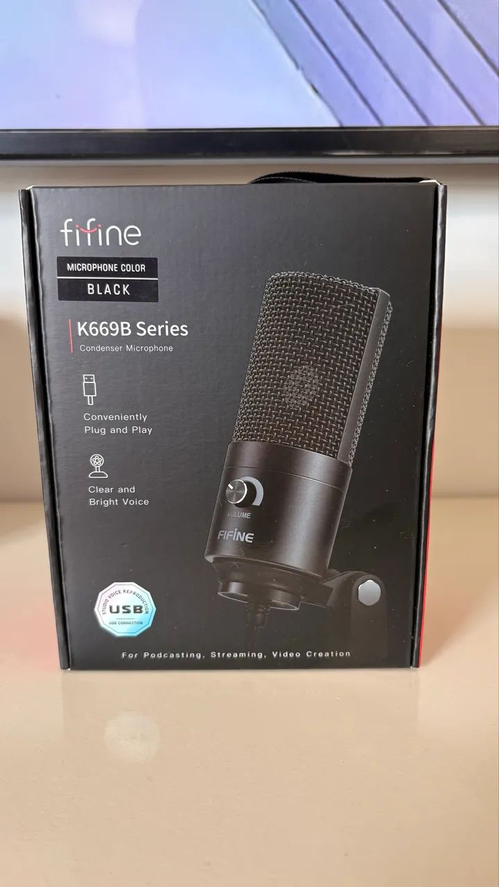 Fifine K669b Series - Microfone de mesa