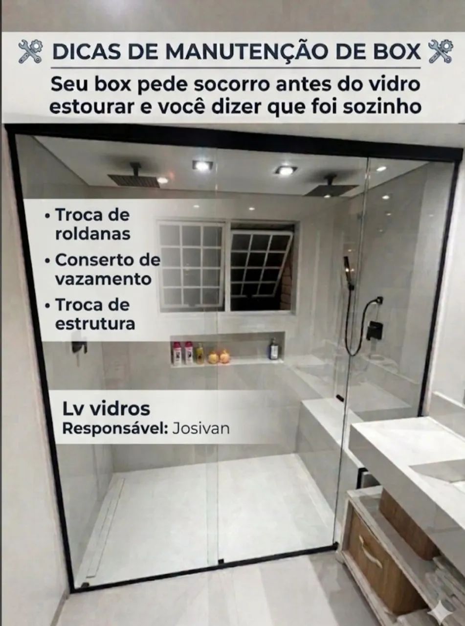 Manutenção box De banheiro 