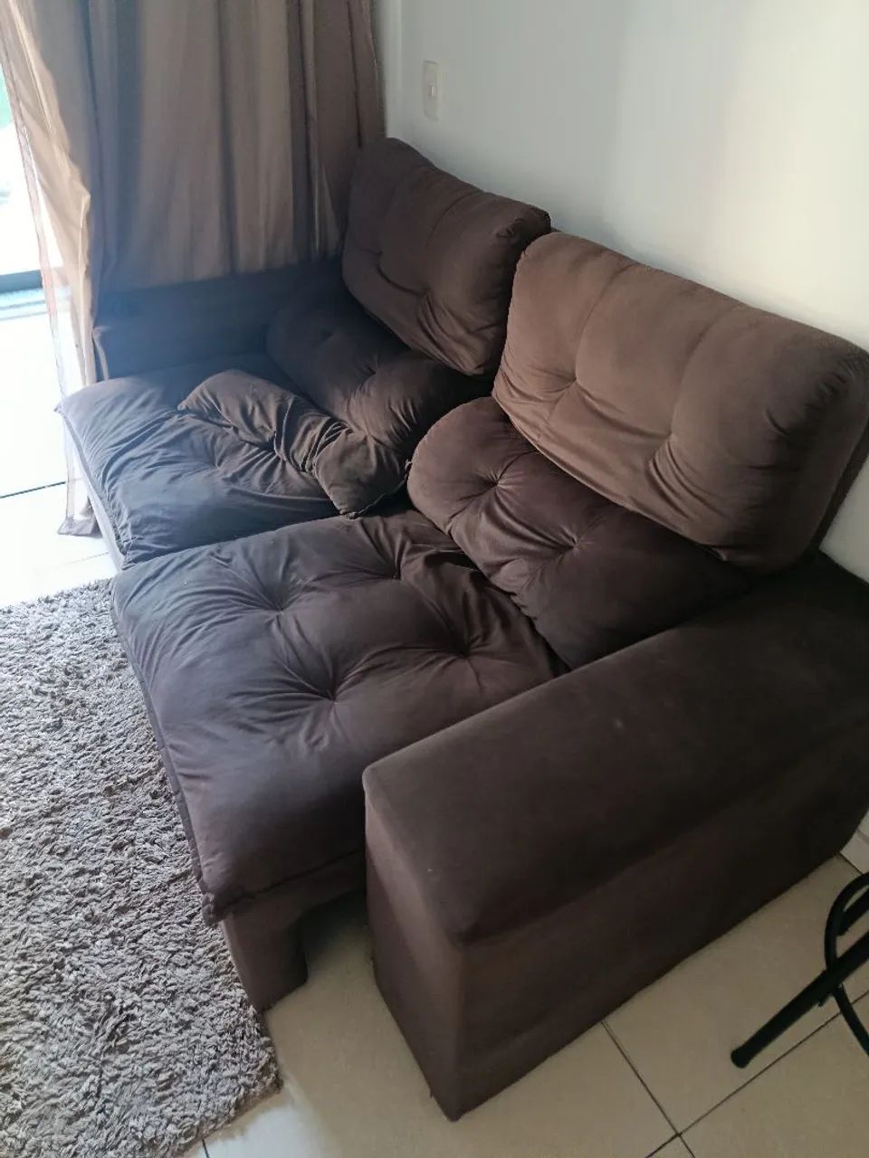 Vendo Sofá Retrátil reclinável R$ 140,00 - Foto 4