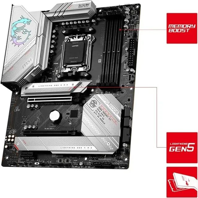 Placa Mãe B650 MSI MPG EDGE WIFI - Foto 3